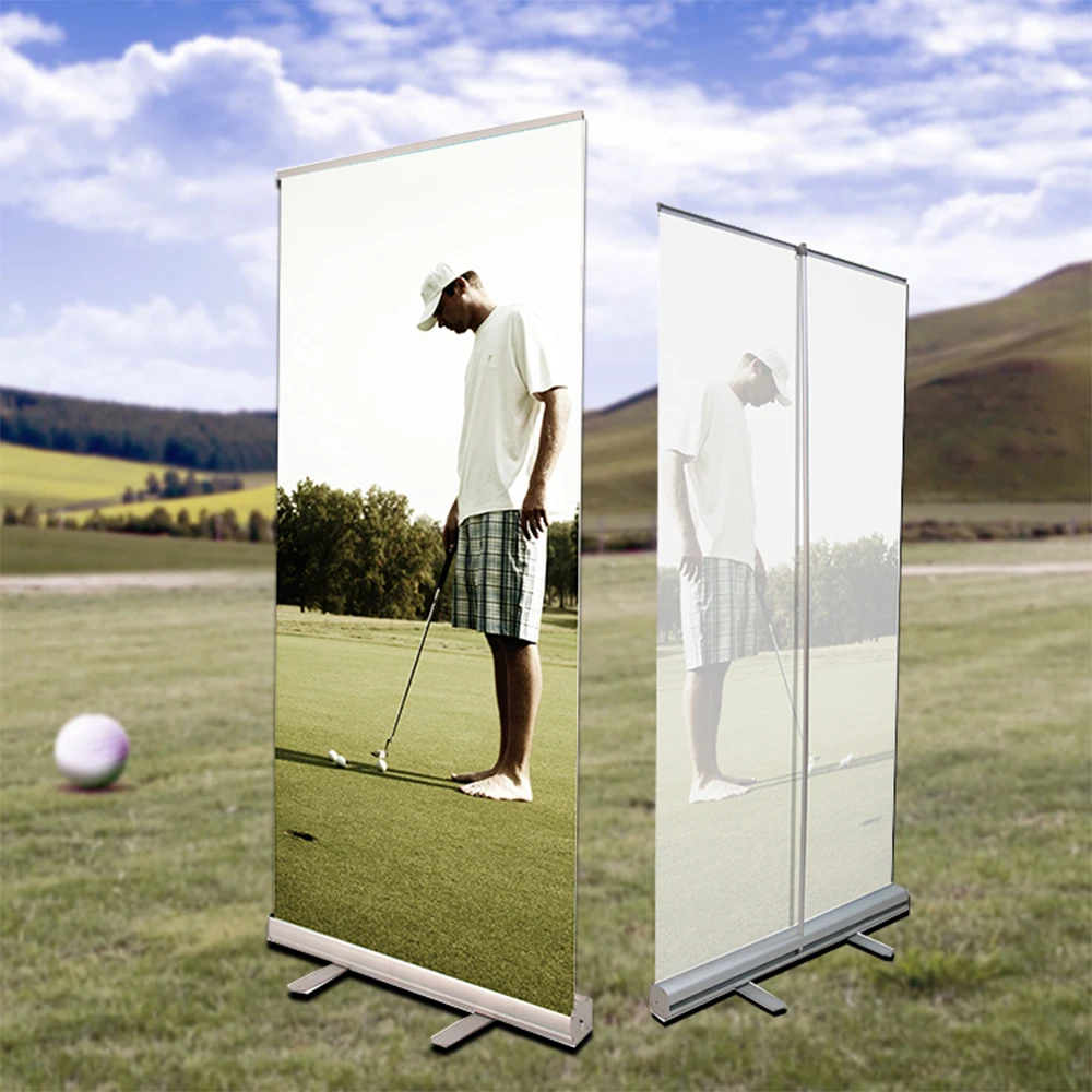 

【Hot】China Factory 85*200cm Portable Single-sided Fabric Printing Pull up Retractable Roll up Standee Graphic Banner Stand