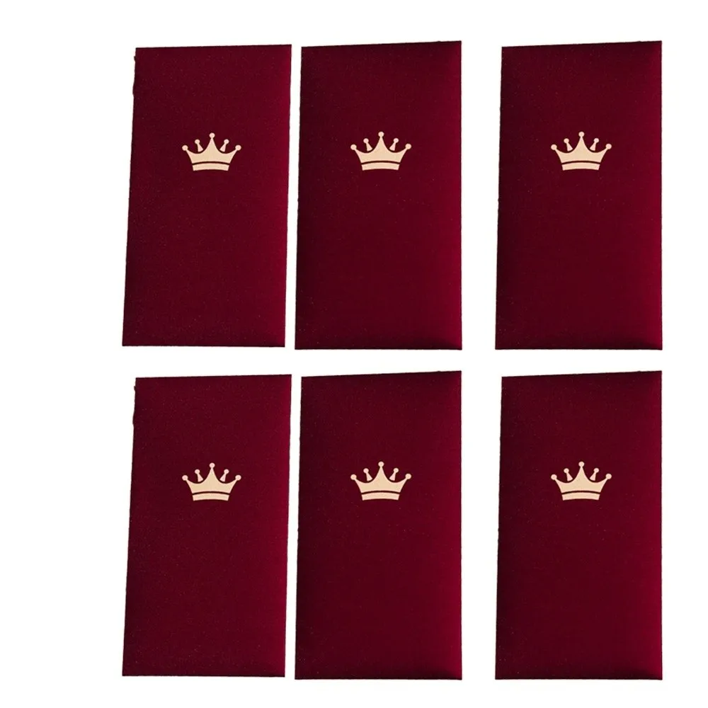 6pcs Chinese Style 2026 Red Envelopes Flash Gold Paper New Year Blessing New Year Red Packets Minimalist Gift Luck Money Bag