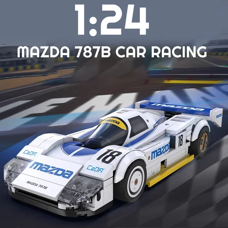

1:24 Racers Speed MOC 787B Sports Car Model 242PCS Building Blocks Toys for Kids Birthday Christmas Gift