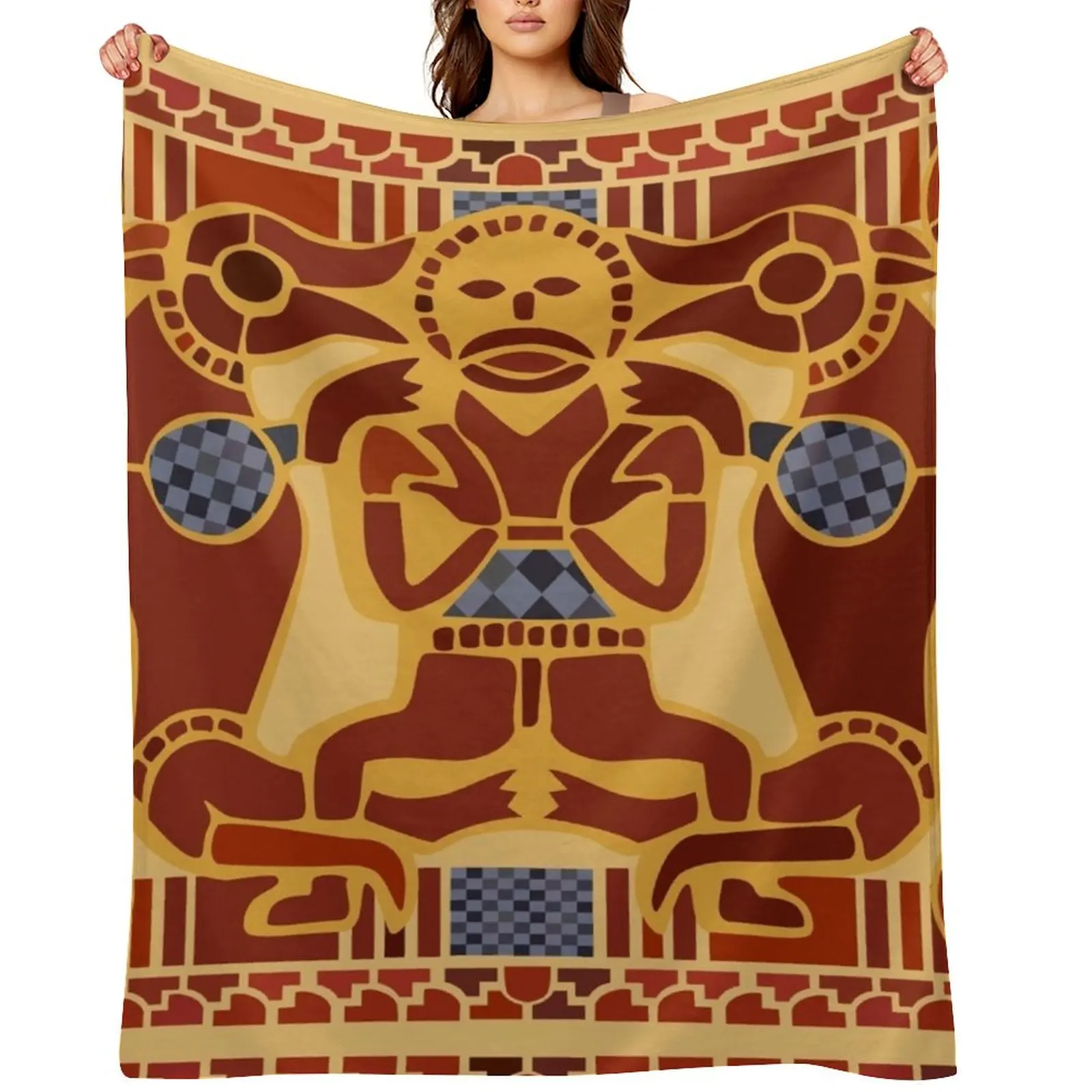 Imagining Sutton Hoo: Wolf and Warrior Throw Blanket Giant Sofa Plaid on the sofa Loose halloween for winter Comforter Blankets