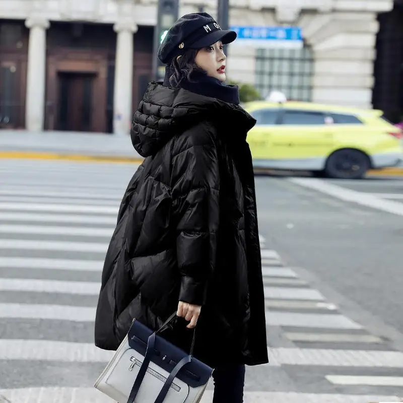 Winter New Women's Down Jacket Commuting Fashionable Loose White Duck Down Jacket