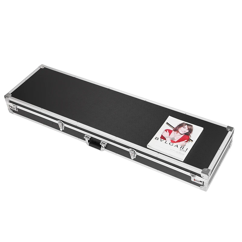 Long Tool Case Locked Large Rectangular Gun Receiving Box Flat Storage Iron  Aluminum Alloy Super Capacity Collection