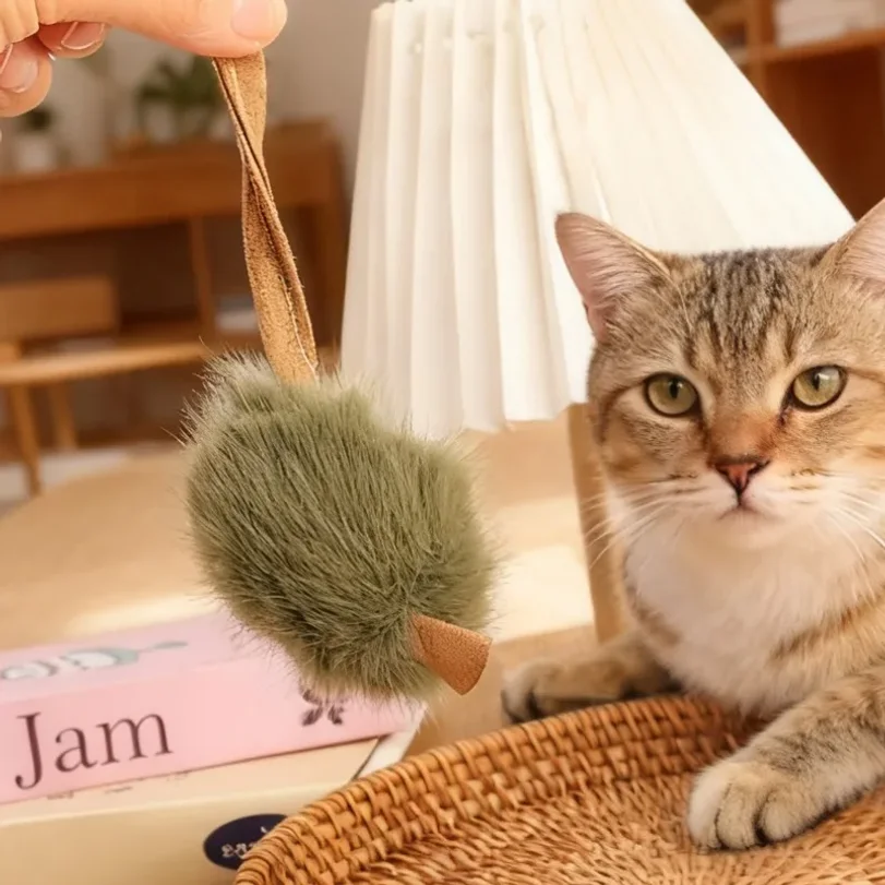 

1/5pcs Interactive Mouse Plush Cat Chew Toy Squeaky Imitation Mice Bite-resistant Kitten Toy Interactive Plush Cat Toy Supplies