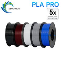 KINGROON 3D Printer Filament PLA Pro 1.75mm PLA+ PLA Plus 5X High Toughness 3D Printing Plastic For FDM 3D Printer, 3kg 3 roll