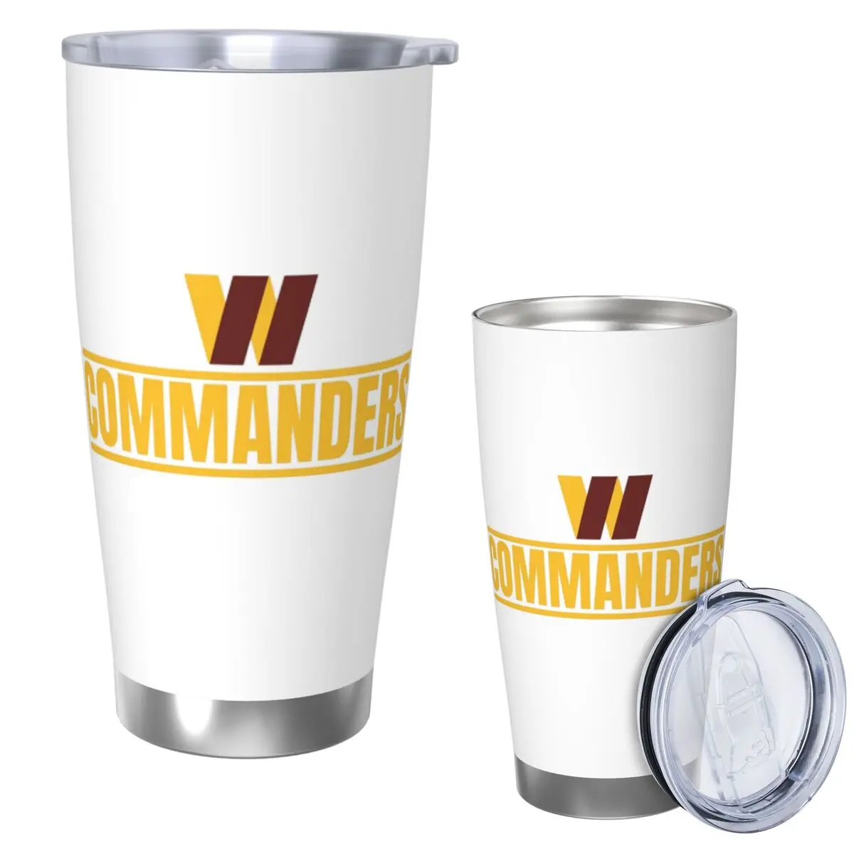

Washington Commanders Football Team Stainless Steel Tumbler Vacuum Insulated Mug Thermal Cold Bottle Straw With Lid 20oz