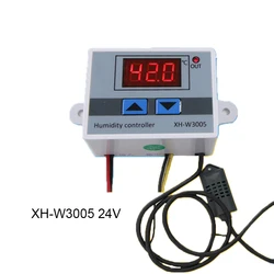 Digital Humidity Controller XH-W3005 12V 24V 220V Humidistat Hygrometer Humidity Control Switch regulator + Humidity senso