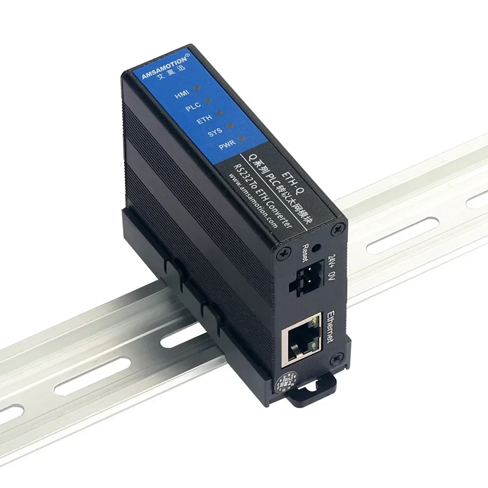 Amsamotion ETH-Q RS232 to ETH Converter Communication Module for Mitsubishi Q Series PLC Q00UJ Q0XU Q0XUDH Q02 QXXH
