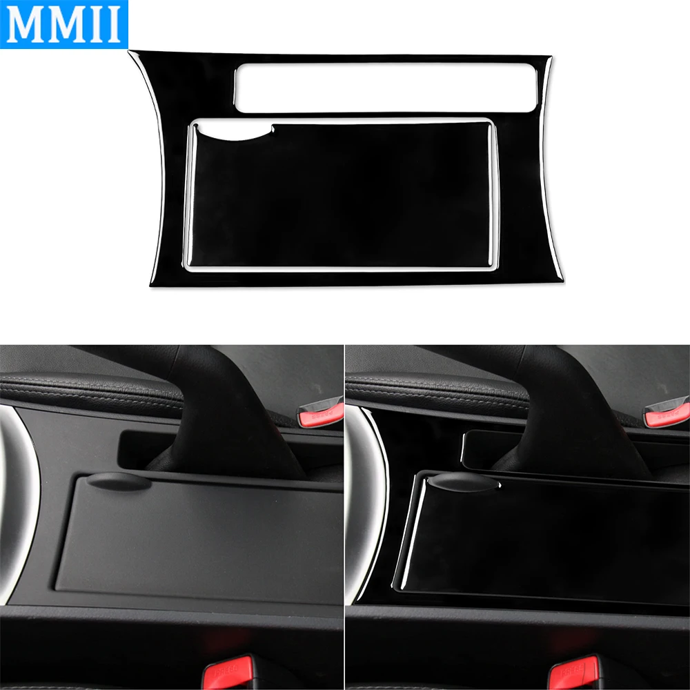 For Mazda 3 Axela 2010-2013 Mazdaspeed 3 Piano Black Water Cup Holder Handbrake Plastic Plate Panel Decorative Cover Car Sticker