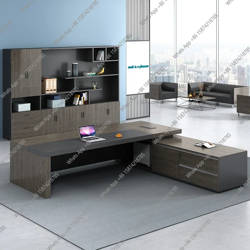 

Минималистичный кабинетный офисный стол, угловой конференц-стол, современный уникальный прием, офисная стойка, качество работы, мебель для секретаря Escritorio