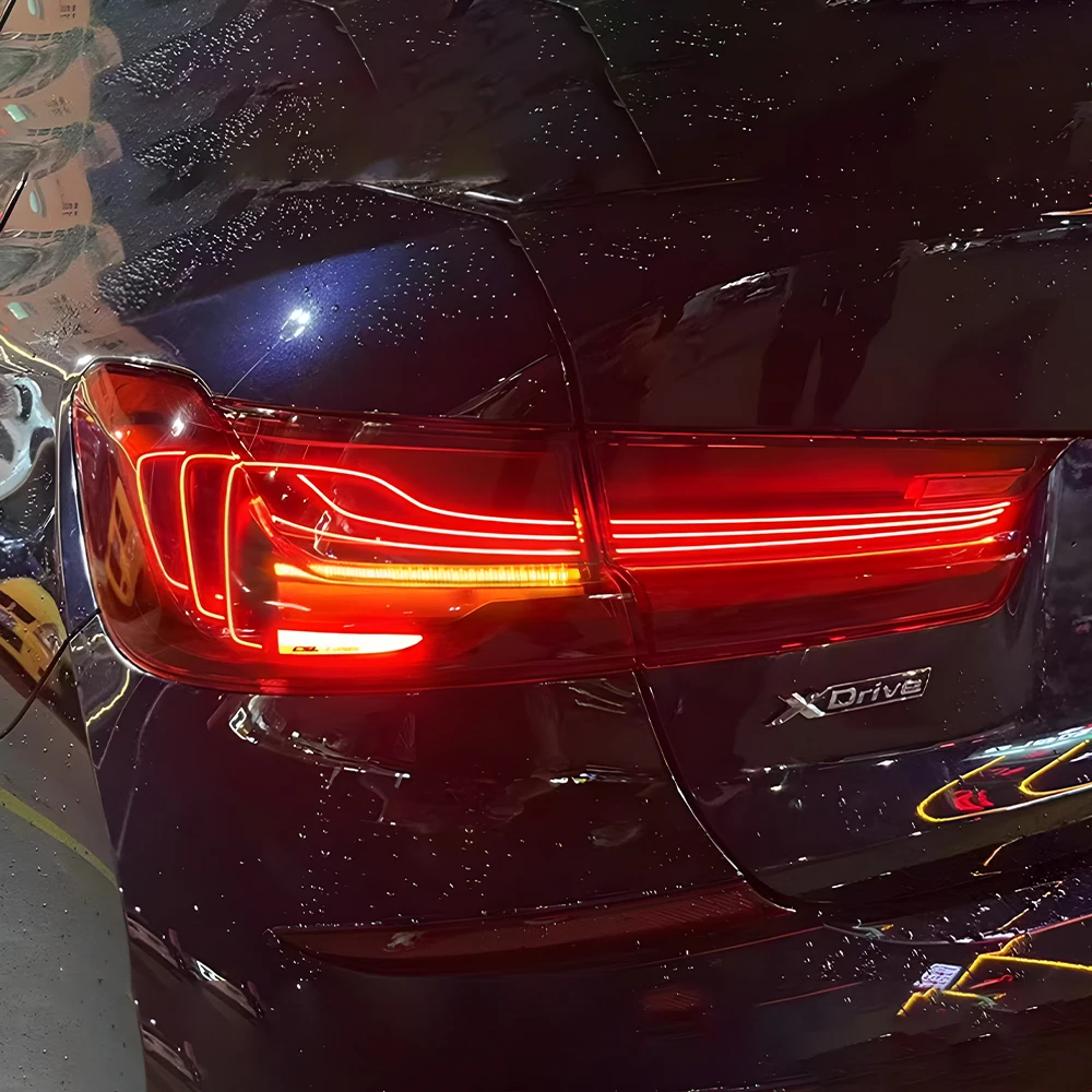 لسيارات BMW 3 Series G20 G28 320i 325i 330i 2020-2024 LED مجموعة الضوء الخلفي للسيارة ترقية 4 سلسلة ملحقات الضوء الخلفي على طراز الليزر