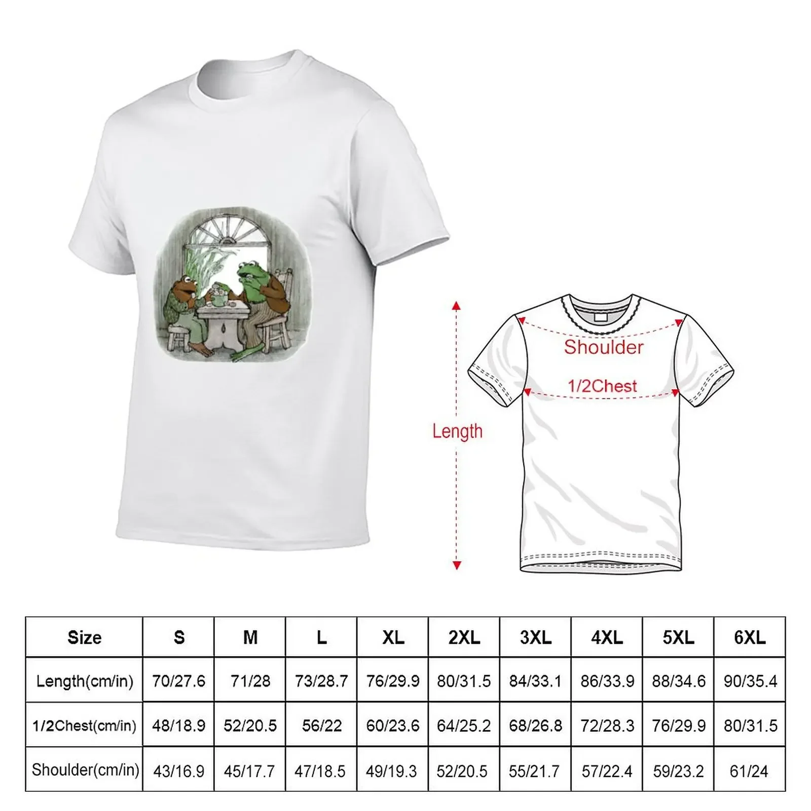 Frog and Toad T-Shirt anime figures animal prinfor boys cute clothes plain black t shirts men