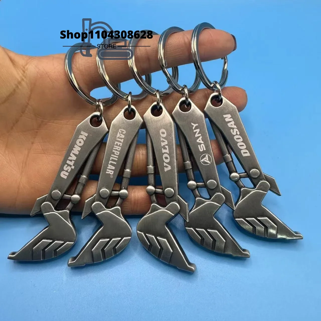 Flaschenöffner Schlüsselanhänger Bagger Schlüsselanhänger für Caterpillar CAT Komatsu Sany DOOOSAN V-olvo Schlüsselanhänger Schlüsselanhänger