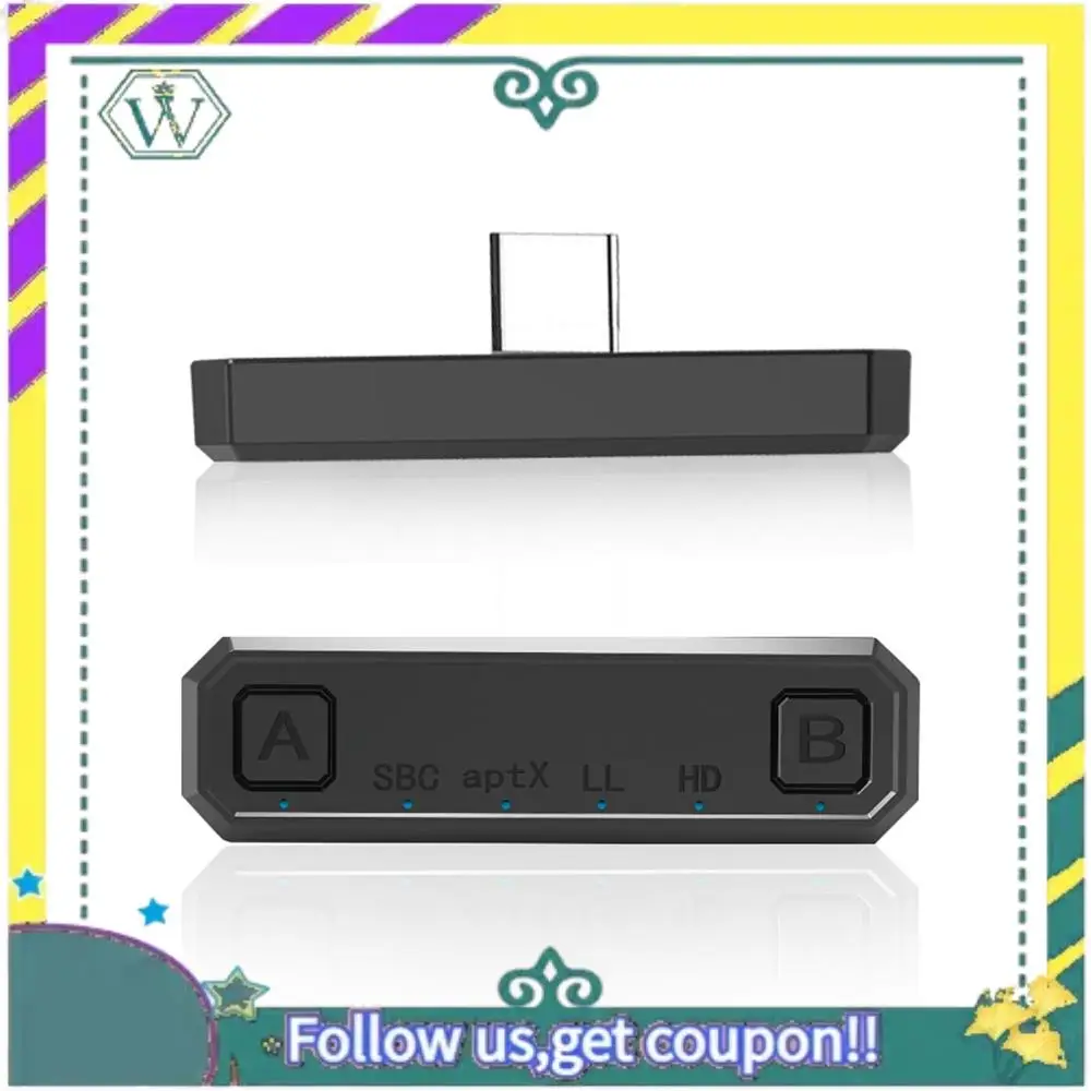 NEW Type-C CSR5.0 Bluetooth 5.0 Audio Adapter Wireless Transmitter For PS4 Switch