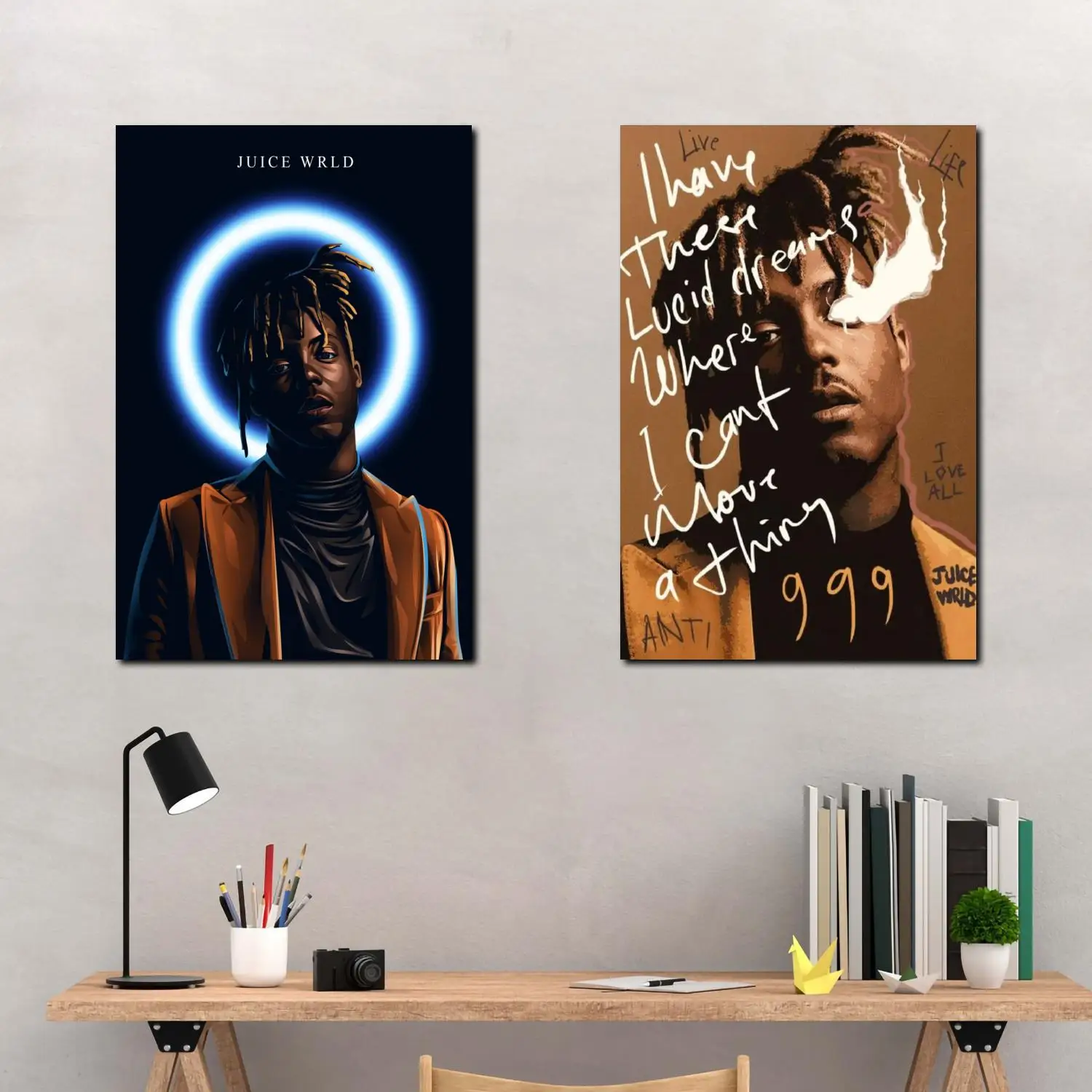 juice Singer wrld legends never die Canvas Art Poster and Wall Art Picture Print Modern Family bedroom Decor Posters