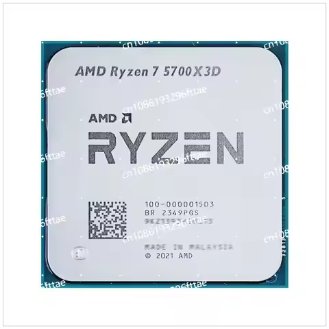 AMD Ryzen 7 5700X3D R7 5700X3D New 4.1 GHz 8-Core 16-Thread CPU 7NM L3=96M 100-000001503 Socket AM4 But Without Fan