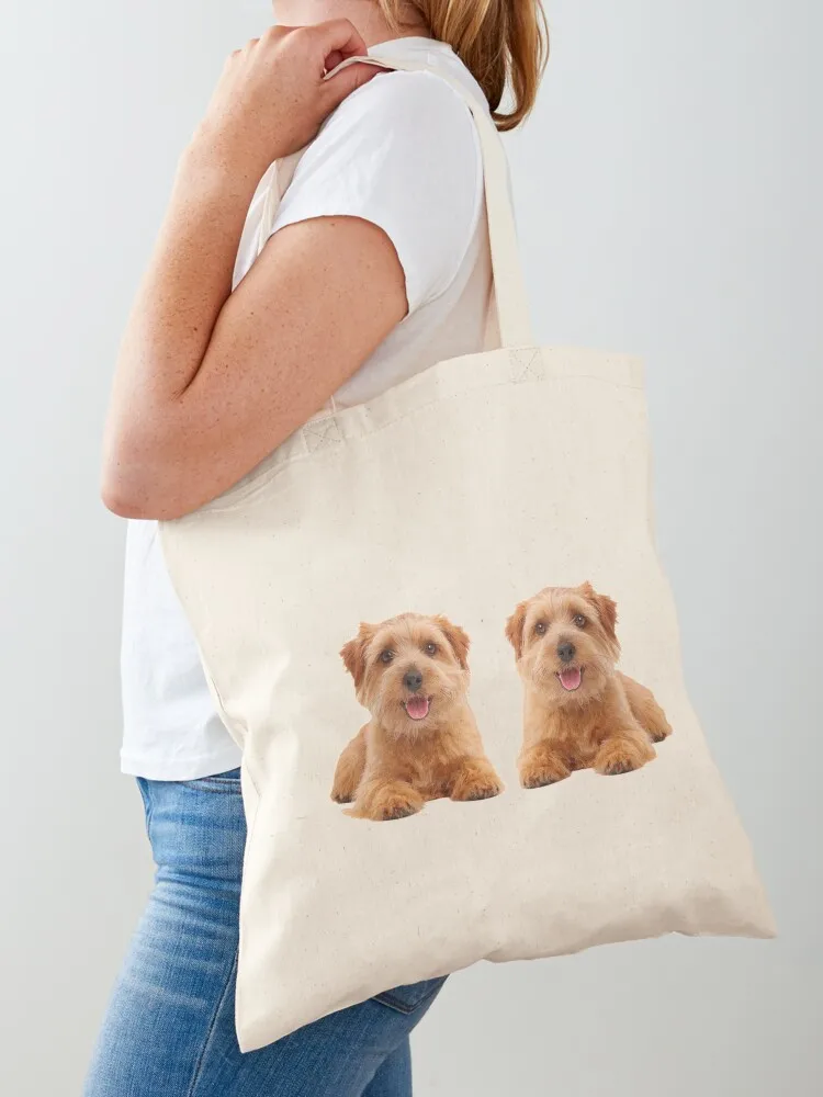 Norfolk Terriers Tote Bag hand bag handbag custom fabric bag shopper women canvas Canvas Tote