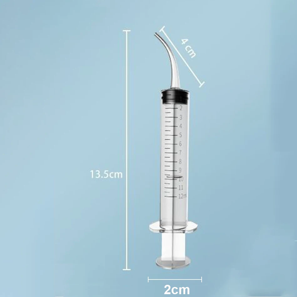 1/4 шт., одноразовый шприц для ирригации зубов, 12 мл