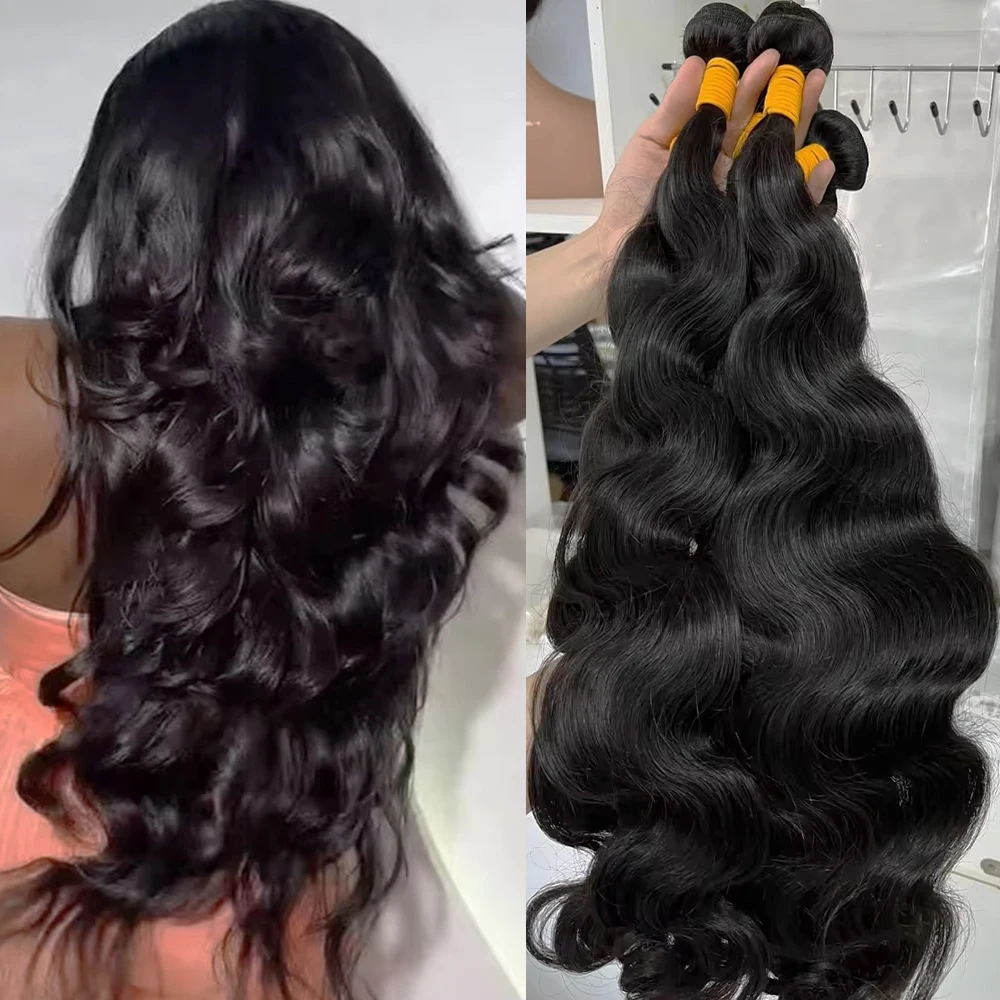 

Наборы перуанских натуральных волос Body Wave, 28-30 дюймов, 3-4 пучка, необработанные, Virgin Remy, для наращивания, быстрое пришивание, для женщин