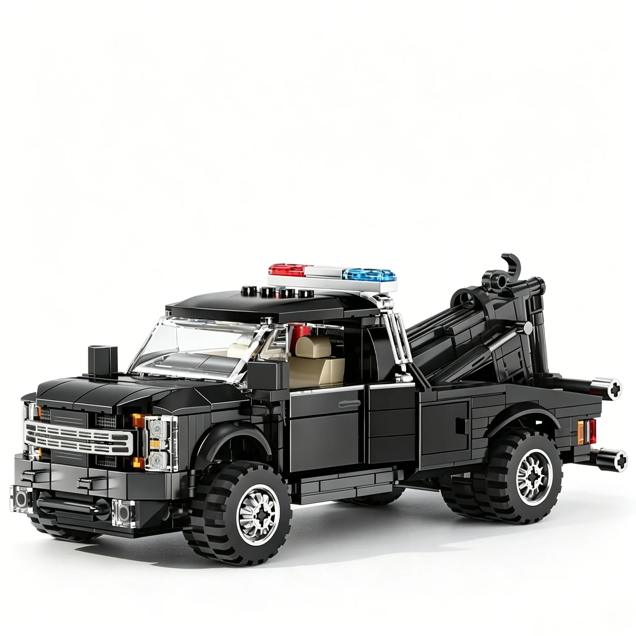

Le Yi 31069-F450 Trailer Puzzle Assembly Building Blocks Toy Car Desktop Decoration Model Toy