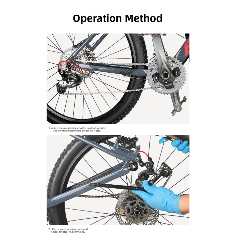 

Chain Holder for Bicycle Repair and Transport Compatible with Multiple Hub Widths Suitable for Road and Mountain Bikes