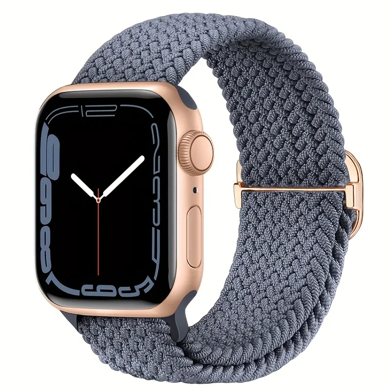 8 Pcs/pack Nylon Elastic Braided Solo Loop for Apple Watch Band for iWatch Ultra SE 8 7 6 5 4 3 2 1 Sizes 38 40 41 42 44 45 49mm view 4