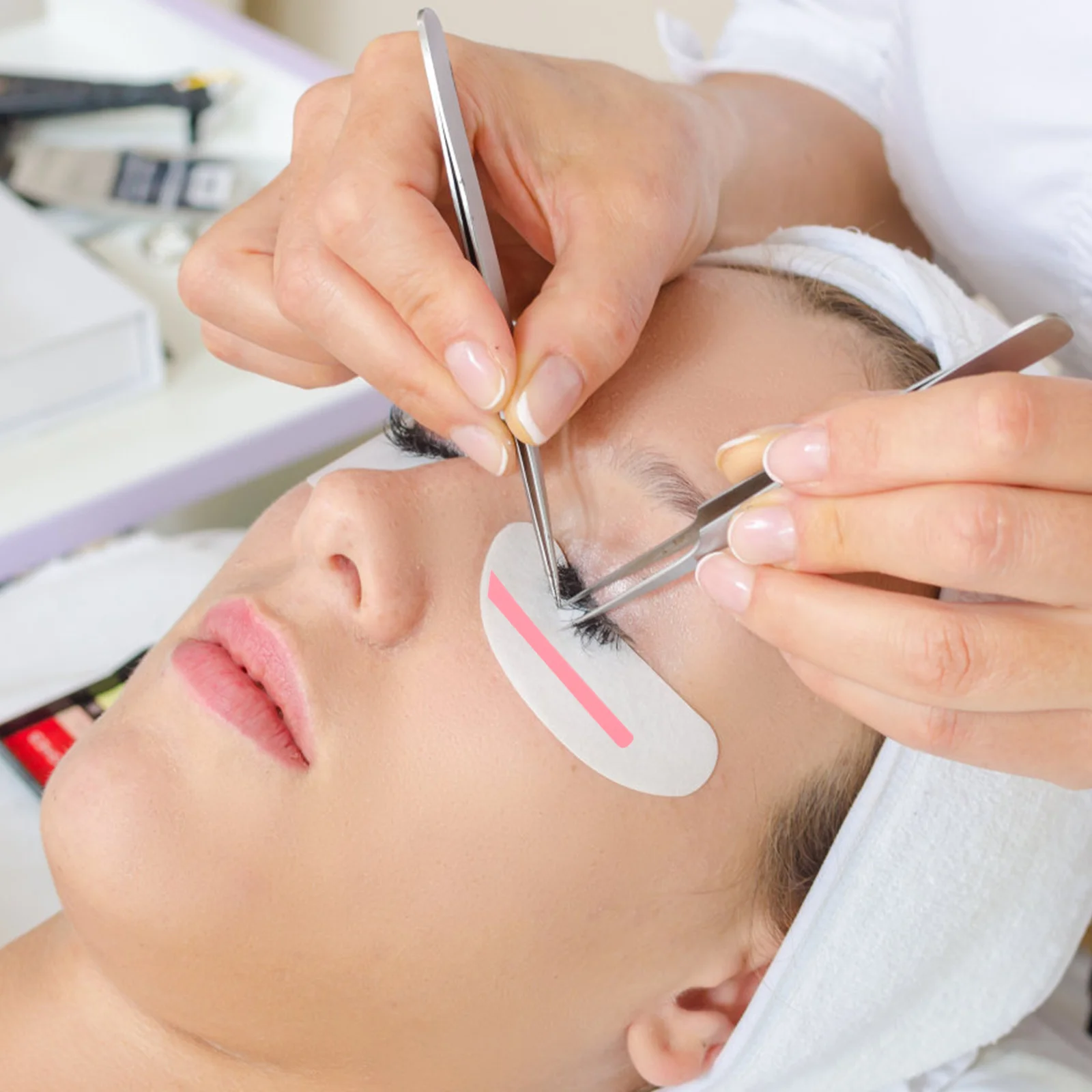 

2Pcs Silicone Lash Lift Pads Reusable Colorful Self-Adhesive Soft Flexible Lash Perming Tool Eyelash Curler Pads Makeup Tool