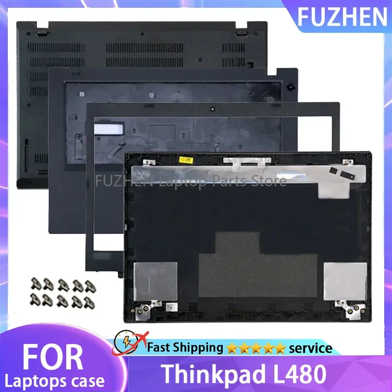 NEW For Lenovo ThinkPad L480 Laptop LCD Back Cover Front Bezel Palmrest Bottom Case Upper Top Lower Cover Fingerprint