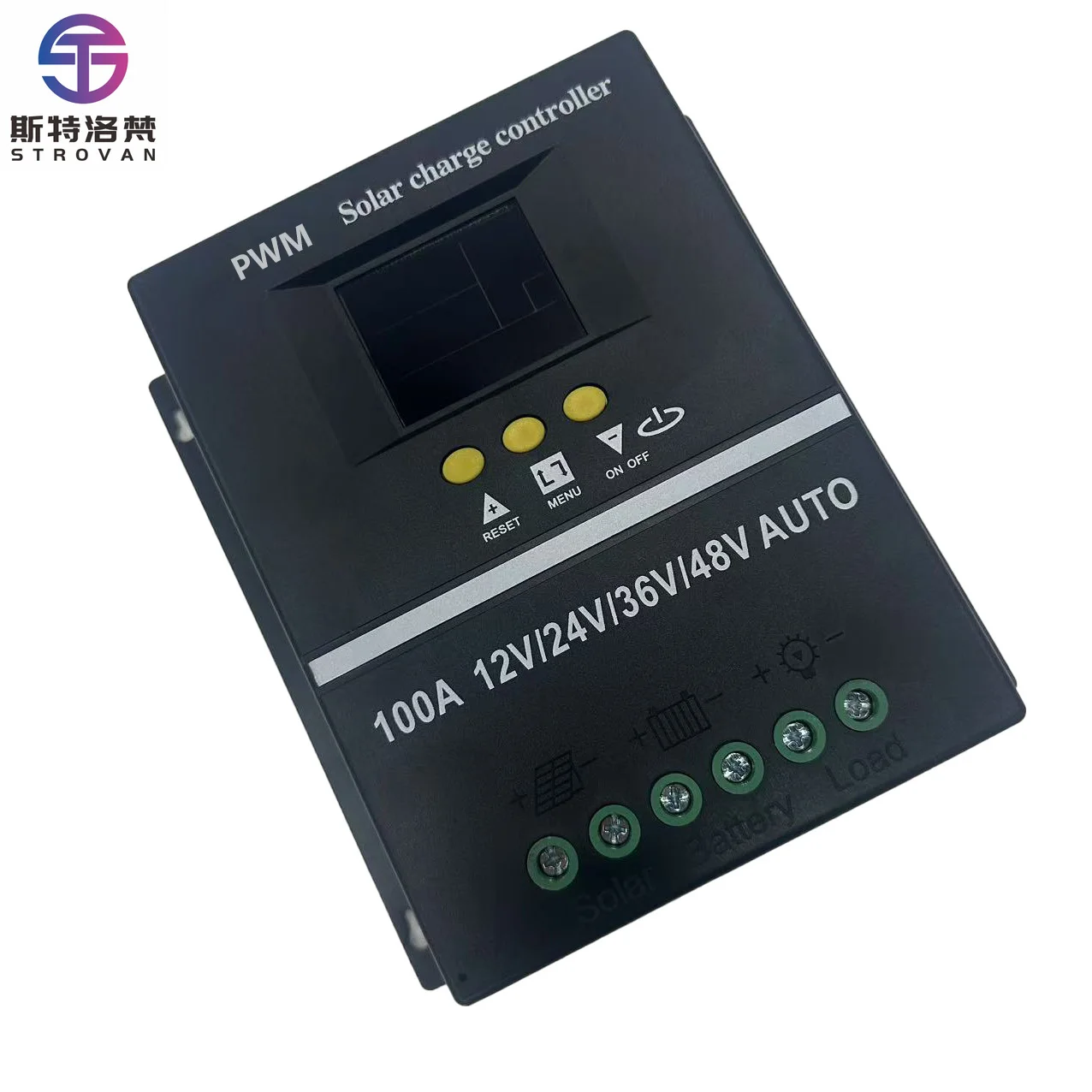 100A80A60A Dual USB Automatic Recognition Solar Controller 48V36V24V12Pwm with LCD Display