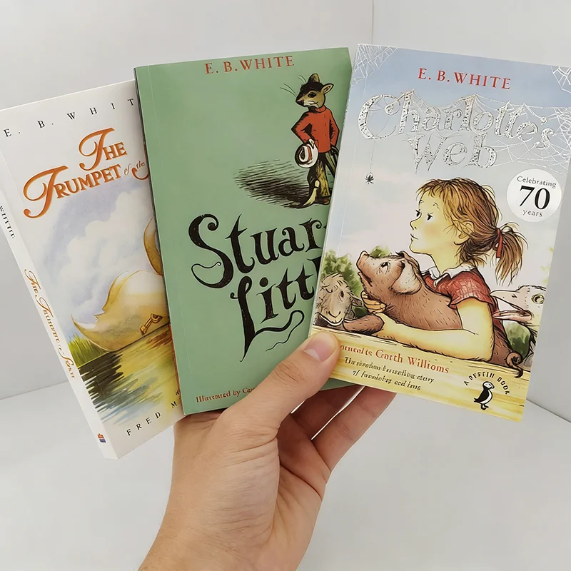 

3 тома на английском языке: "Паутина Шарлотты" + "Г.Е. Уайт. Гремпет из Фуэн-Граунда" + "Стюарт Литтл. Libros Livros"