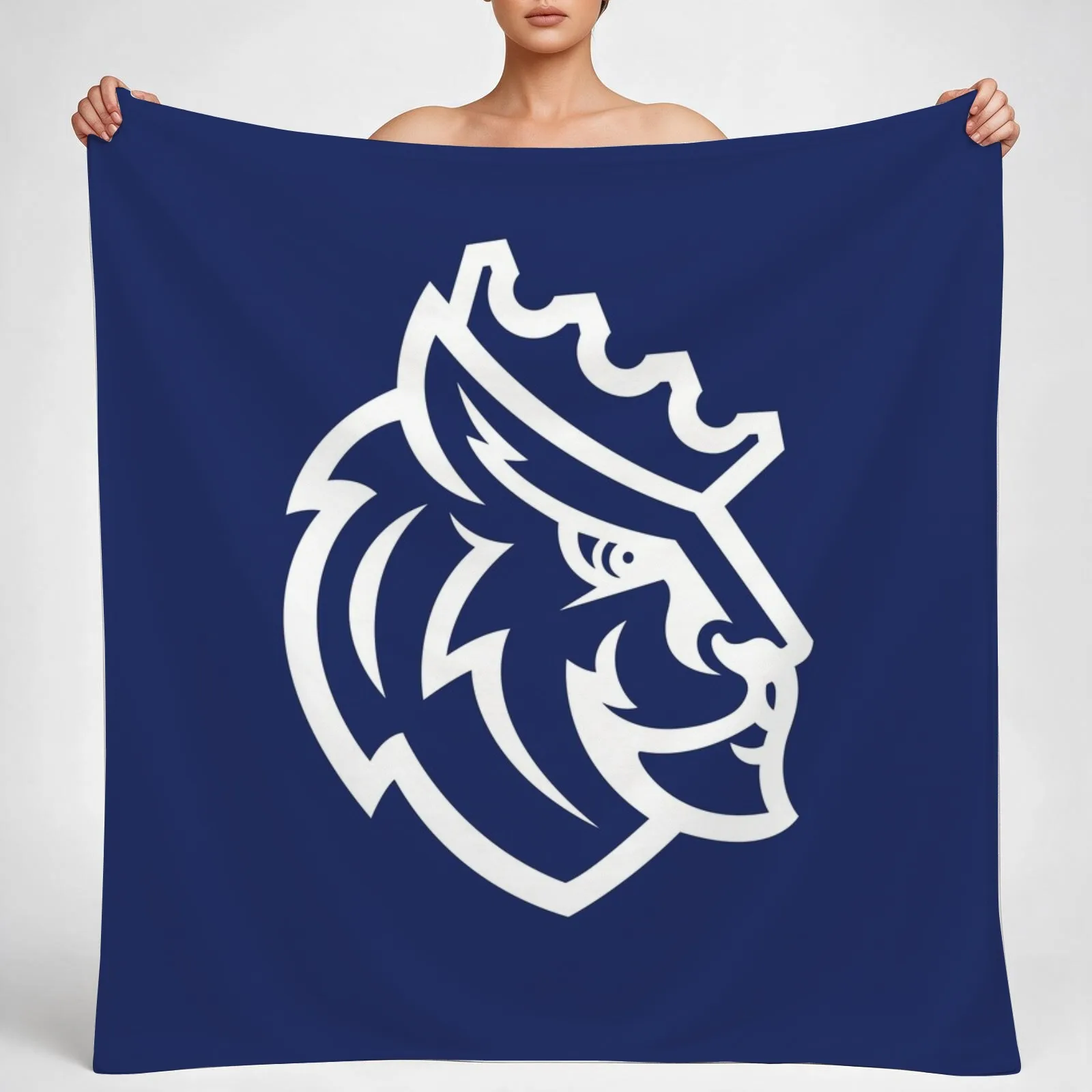 Queens University of Charlotte Throw Blanket couch cozy soft plush fuzzy picnic outdoor blanket