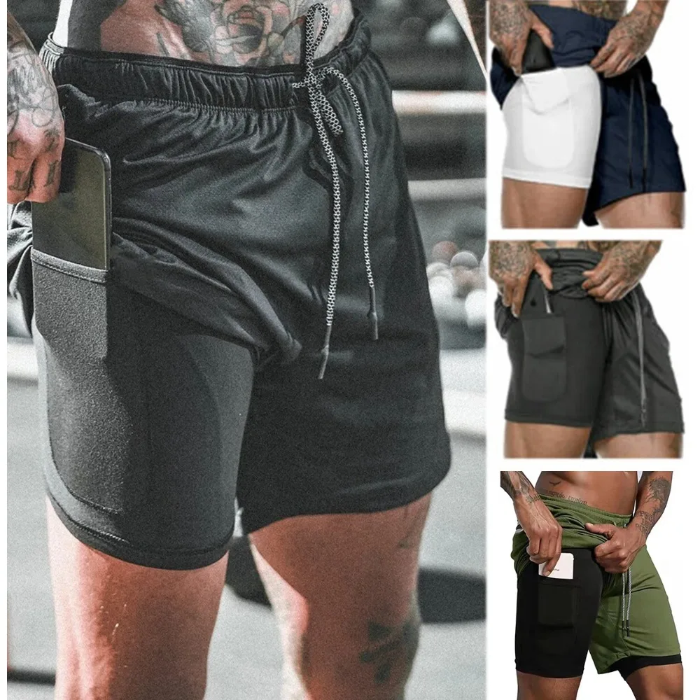 กางเกงขาสั้นออกกำลังกายสำหรับผู้ชาย วิ่ง เพาะกาย ฟิตเนส กางเกงยิม กางเกงลำลองใส่สบาย กางเกงวอร์ม