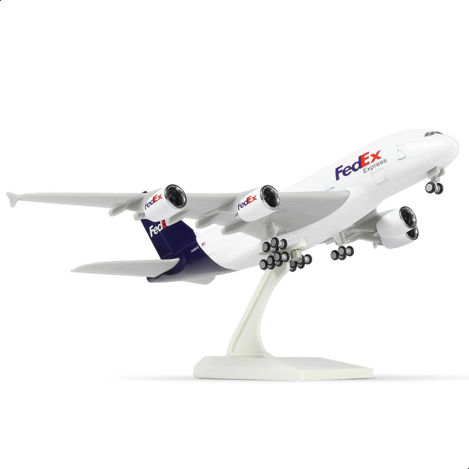 1:240 A380 Aircraft Model US with Stand & Wheel Collectible Display Model Aviation Enthusiast Men Christmas & Birthday Gift