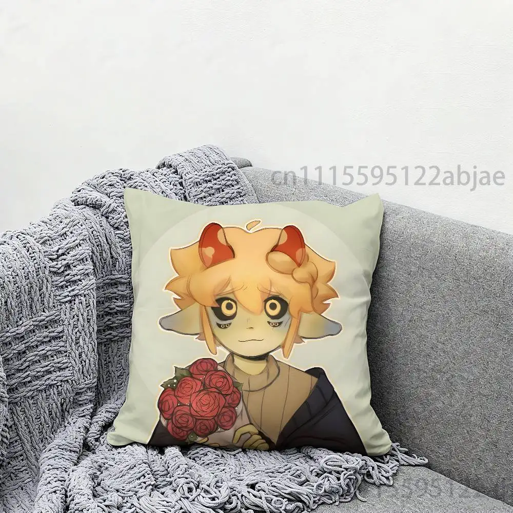 Game M-Mushroom O-Oasis Mychael Laser Throw Pillow Case 40x40cm Decoration DIY Square Chair Pillowcase Pad Cover