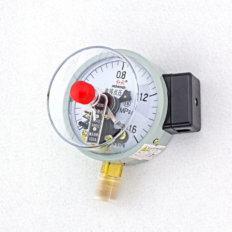 4'' M20*1.5 Magnetic Aid Electric Contact Pressure Gauge 1Mpa Contact Pressure Switch 100mm