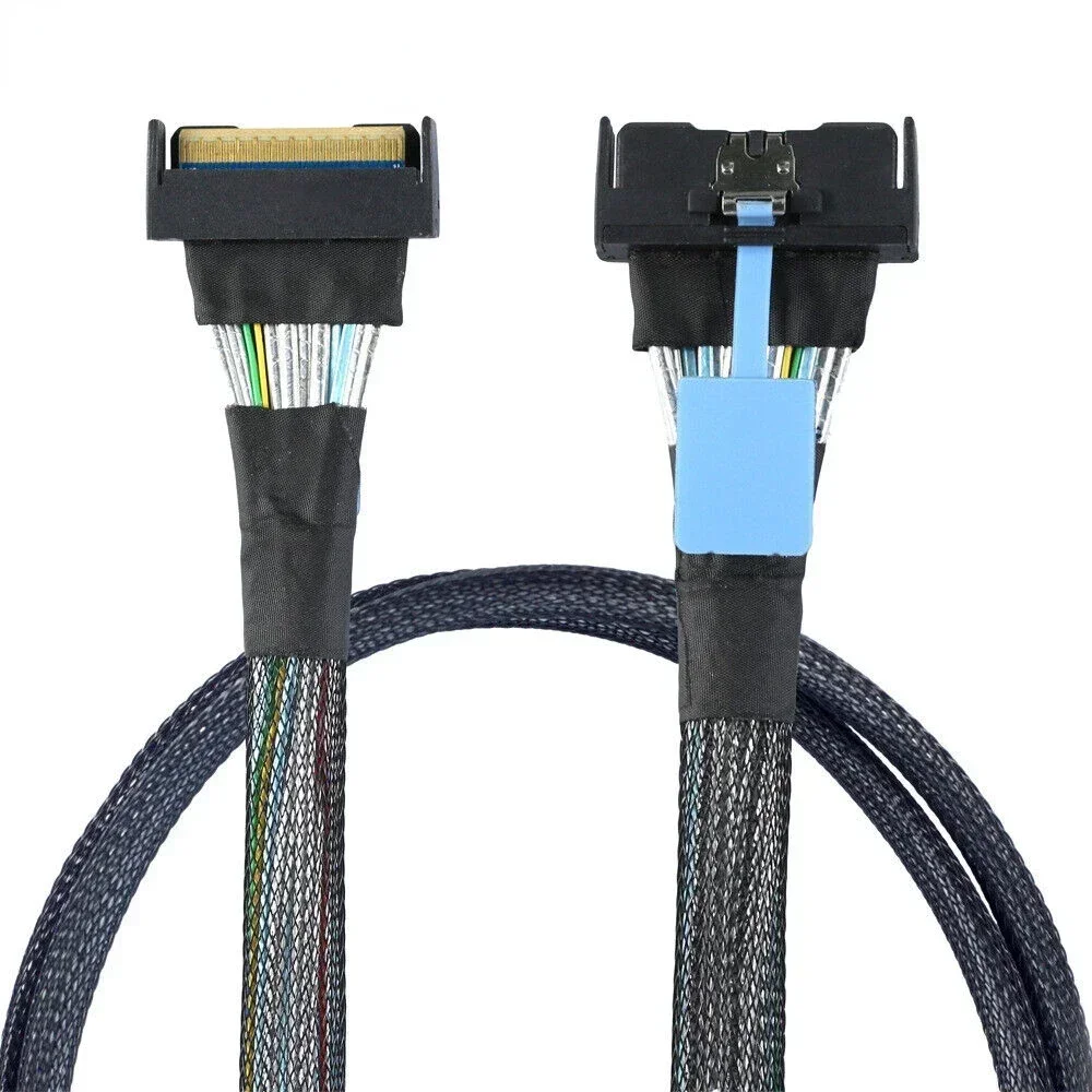 SFF-8654 to SFF8654 SAS MCIO SFF-8654 8I 5.0 74P PCIE to MCIO SFF-8654 connection cable