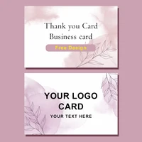 Tarjetas de agradecimiento personalizadas, tarjeta de visita con impresión a todo color de doble cara, tarjeta de decoración de regalo, logotipo personalizado, invitación de boda