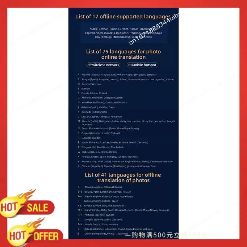 

B47C New Z16 Smart Instant Voice Offline Translator Machine 139 Languages Real Time Multi-Languages Tool Portable Translation