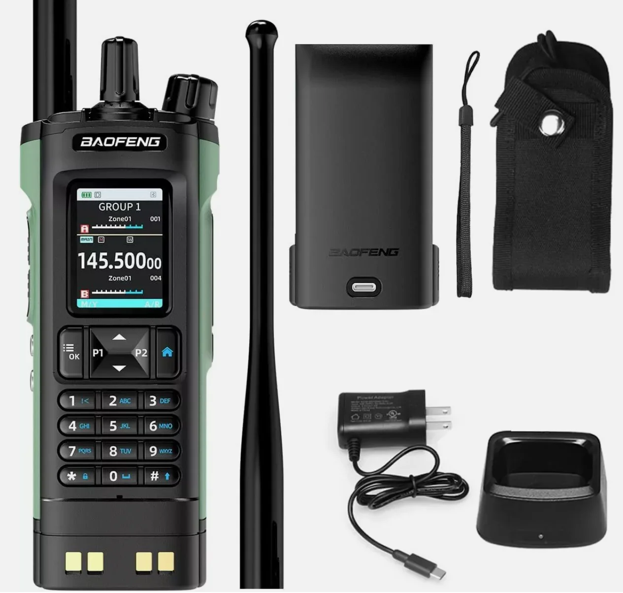 BAOFENG UV32 Amateur Walkie Talkie USB Typ C Luftfahrt Radio GPS Bluetooth APP