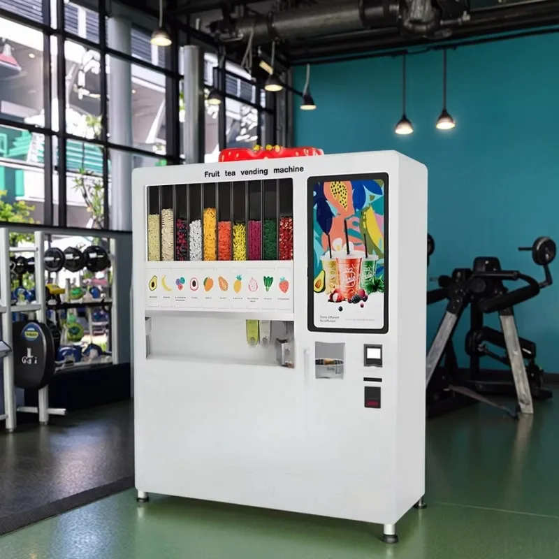 آلة بيع عصير الفاكهة بالتجزئة المتوافقة مع ADA الأوتوماتيكية بالكامل مع SDK #3