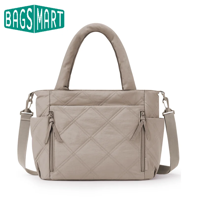

BAGSMART Commuting Women's Bag Function Crossbody Shoulder Bag Large Capacity Multi Female Student Tote Handbag