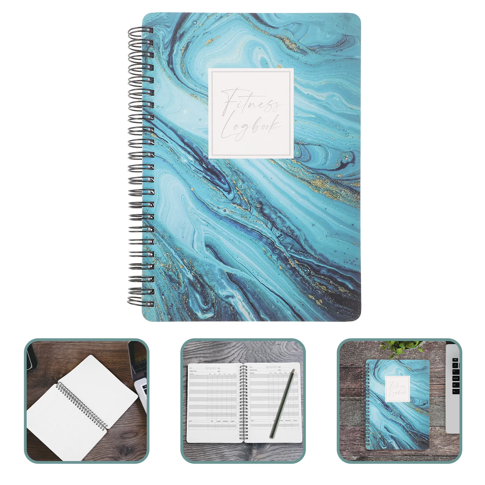 Fitness Journal Planner - 운동 일지 피트니스 플래너 스파이럴 노트북