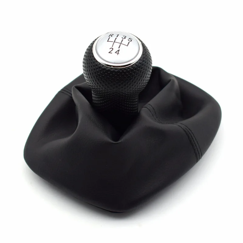 5 6 Speed 12 23mm Car Leather Gear Shift Knob Gaiter Boot Cover Lever MT Fit for Volkswagen VW MK4 Golf 4 IV GTI R32 Jetta Bora