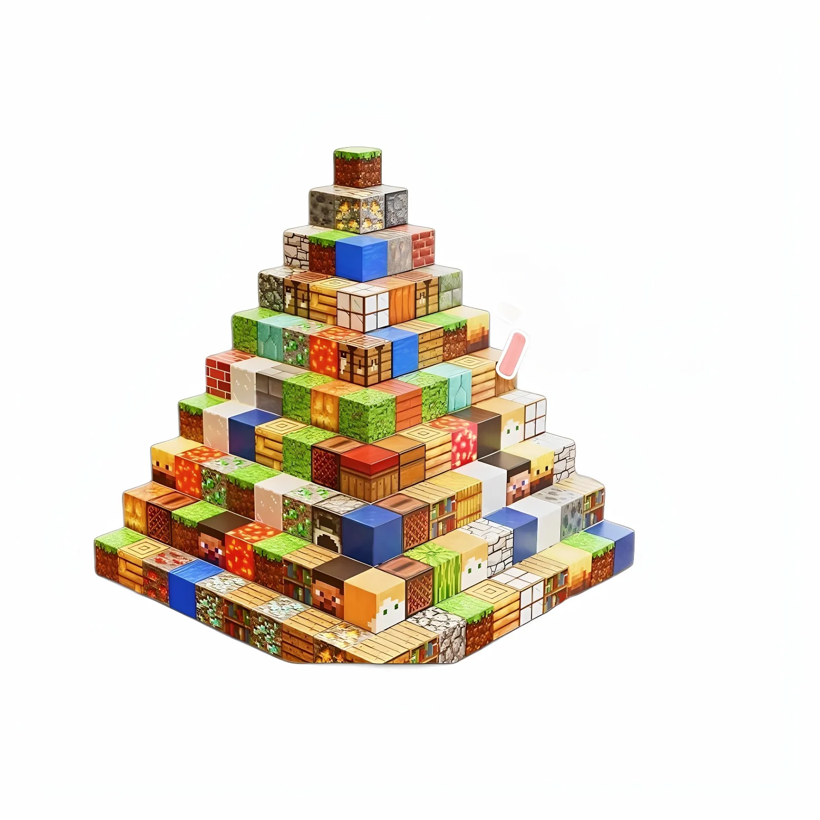 Magnetic Building Blocks Mine World Magnet Cube Set for Boy Girl Kid Age 3+ DIY Model Children Stem STEM Sensory Toy Gift