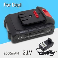 For Dayi 21V 2.0 Lithium-ion Rechargeable Power tool Battery Suitable for Cordless Electric wrench, drill, saw etc