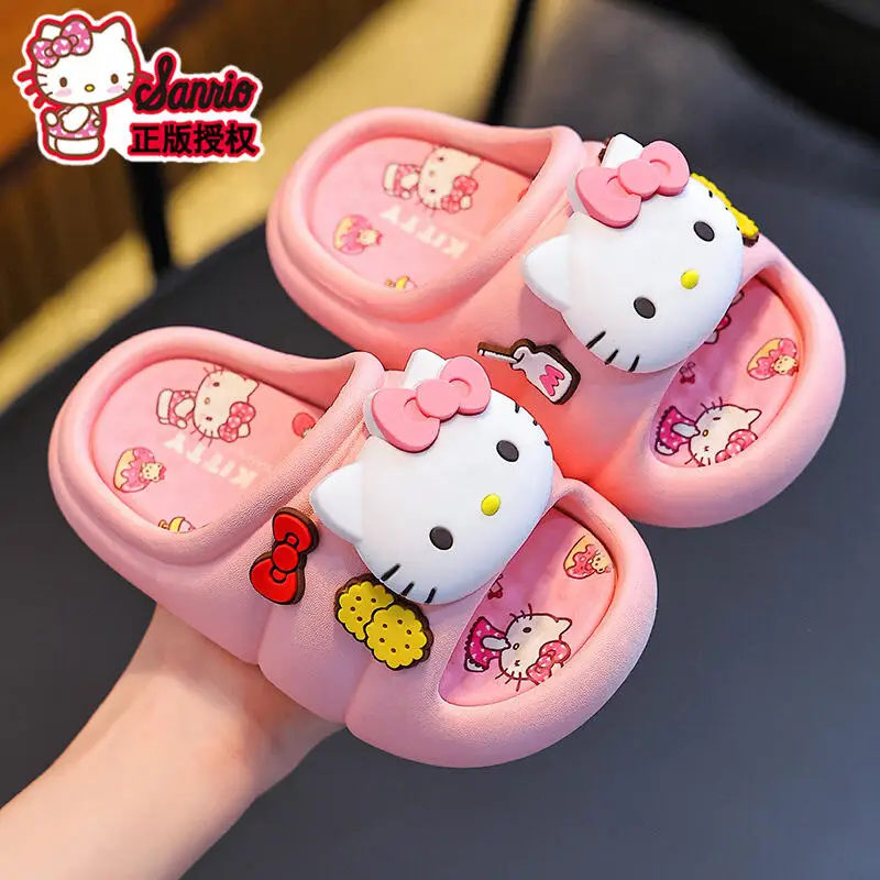 

Children 2026 Summer New Kawaii Slippers Indoor Home Shoes Bathroom Shower Slippers Boys and Girls Cartoon Anime Casual Shoes
