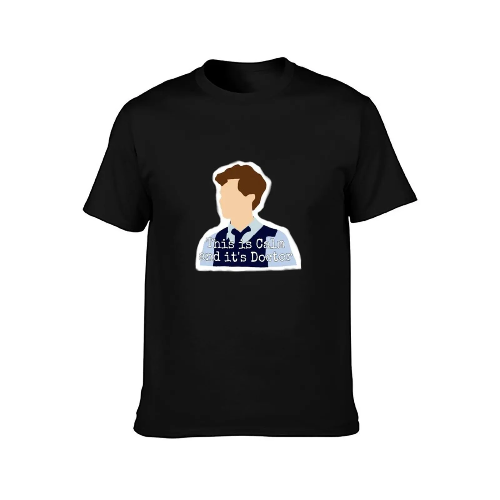 Spencer Reid, “This is Calm and it’s Doctor” T-Shirt Soft Cotton Print T-Shirt