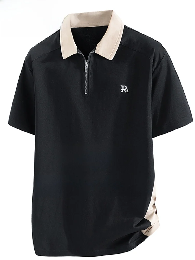 

Мужская футболка MoChao Summer: модная, свободная, простая, с эффектом стройности, в стиле Color Block, больших размеров