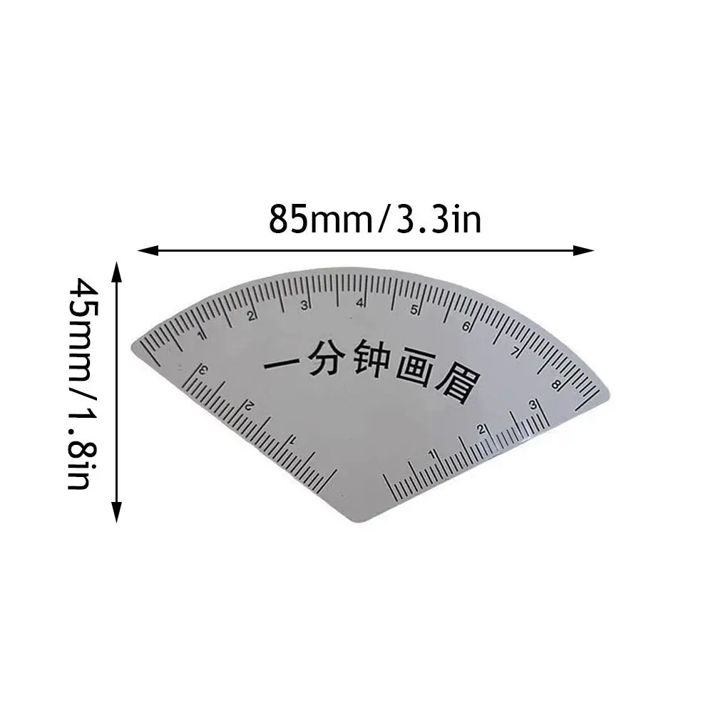 1 st PVC Brow Shaping Stencil Snelle Tekening Microblading Mapping Card Eye Brow Tekening Gids Herbruikbare Tekening Gemakkelijk Makeup Tools