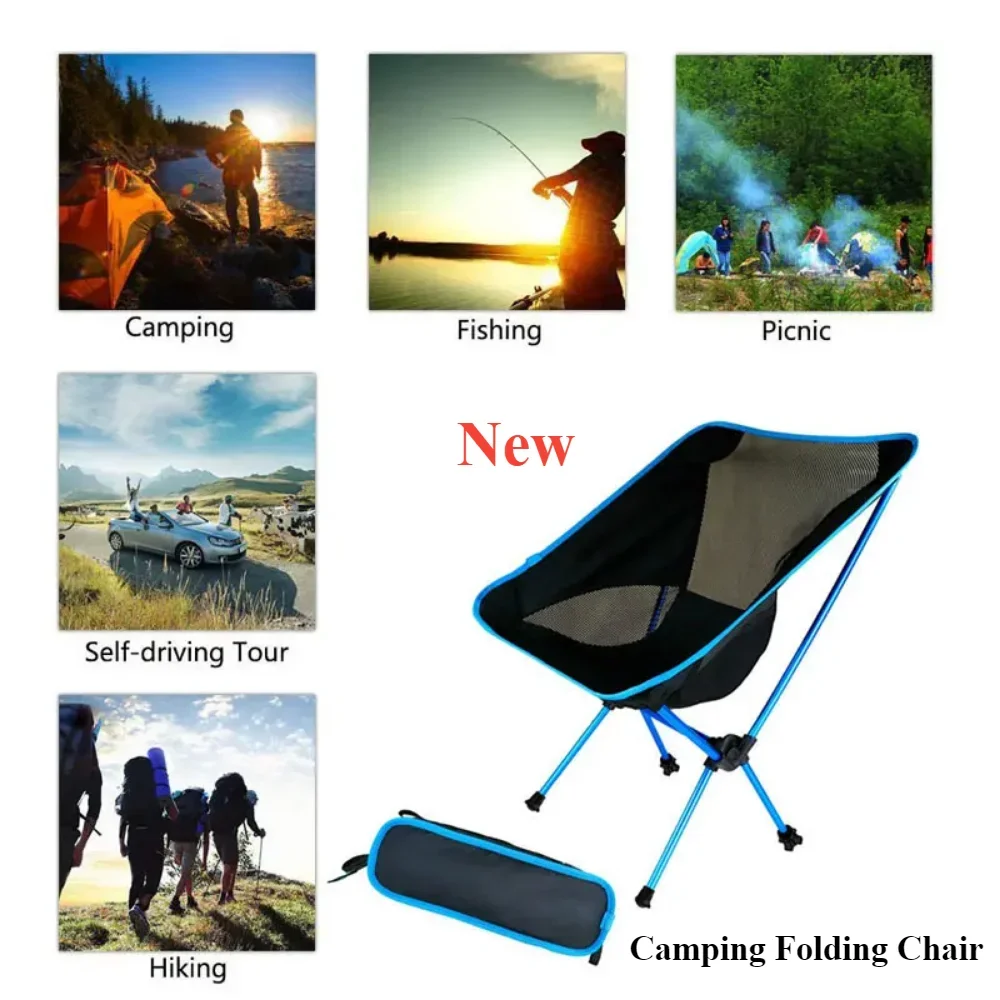 

Folding Chair New Travel Ultralight Folding Chair Beach Accessories Playa Camping Fishing Folding Lightweight Portable Outdoor