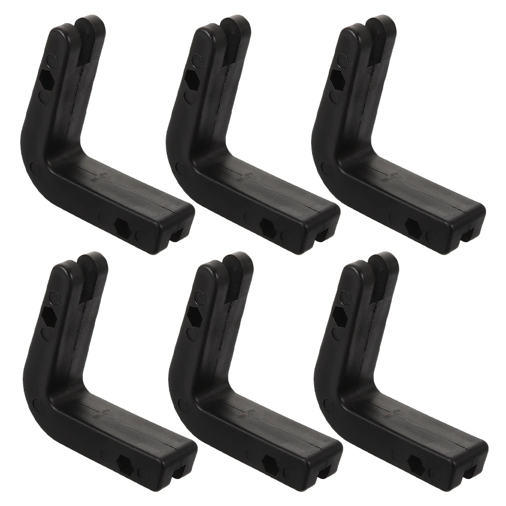

6pcs Barbell Hook Durable Plastic Home Gym Bar Hanger Home Gym Accessories Nonslip Rubber Pads Fitness Equipment